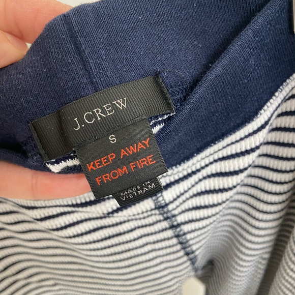 JCrew Women’s Striped Navy/White Long Underwear - Picture 4 of 5